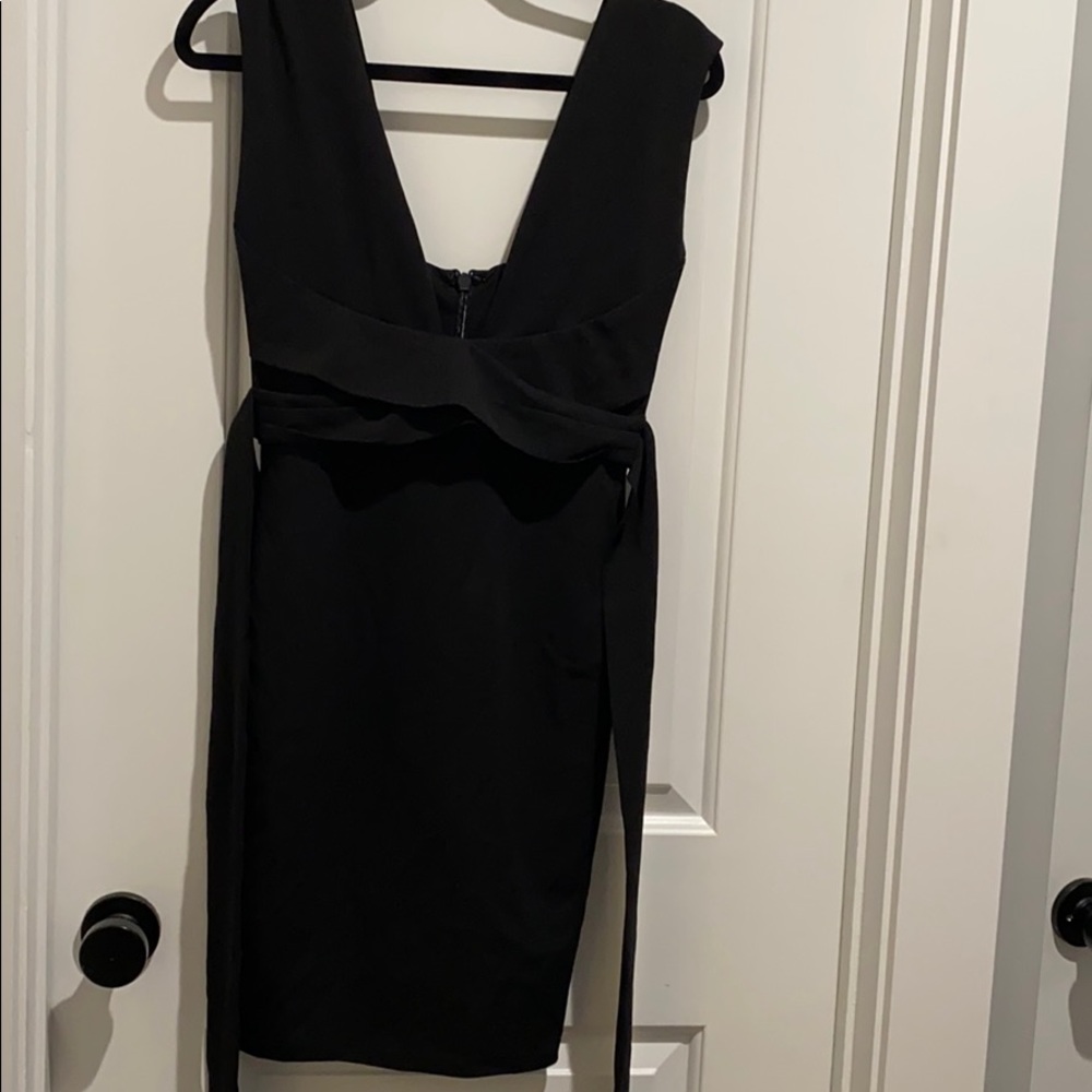 Black mini dress